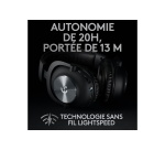 Casque PC Logitech G PRO X WIRELESS - Casque Gaming Sans Fil Logitech G PRO X Avec Blue VO!CE