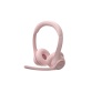 Casque PC Logitech Zone 300 Bluetooth sans fil avec microphone anti-parasite - Rose