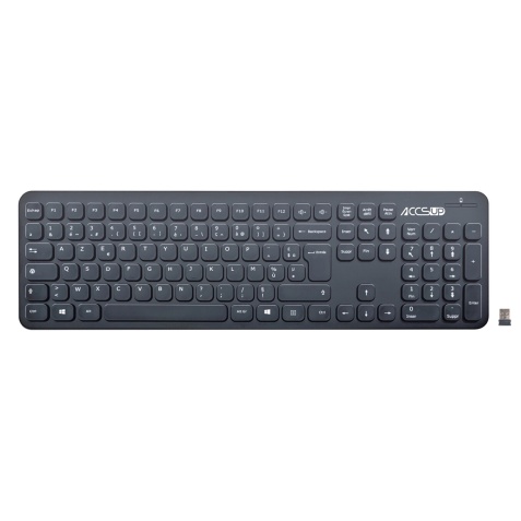 Clavier Accsup Clavier sans fil ultra plat et silencieux