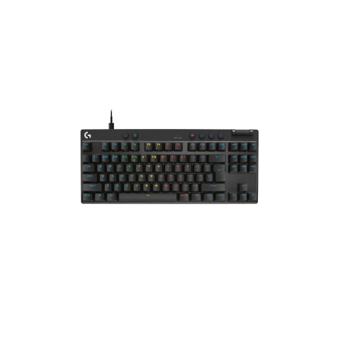 Clavier Logitech G PRO X TKL RAPID, gaming filaire sans pave numerique avec touches analogiques magnetiques, RVB, lineaire, QWERTY - Noir