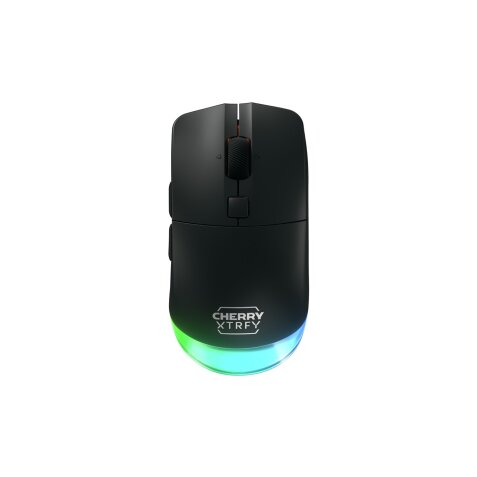 Souris Cherry XTRFY M50 Wireless - Souris gaming sans fil RGB - Connectivite filaire, Bluetooth et 2,4 GHz - Noir