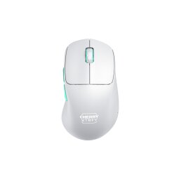 Souris Cherry XTRFY M64 Wireless - Souris gaming ergonomique - 1k - blanc