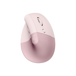 Souris Logitech Lift Ergonomique Verticale, Sans Fil, Silencieuse - Rose