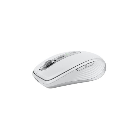 Souris Logitech MX Anywhere 3S for Mac, souris Bluetooth compacte sans fil, 8 000 PPP sur toute surface, clics discrets, USB-C - Gris pale