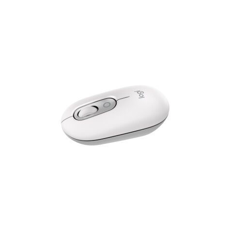 Souris Logitech POP Mouse Bluetooth sans fil compacte et portable - Blanc casse