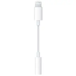Câble téléphone portable Apple. Adaptateur Lightning vers prise jack 3,5 mm (MMX62ZM/A)