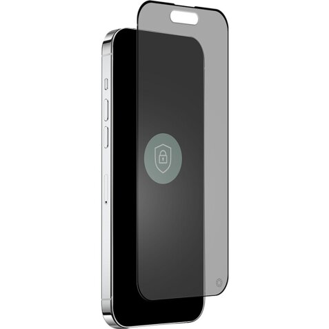 Protection d'écran pour smartphone Forceglass Verre trempé confidentiel iPhone 15