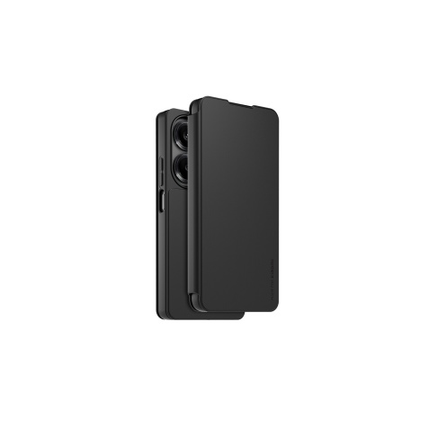 Coque et étui téléphone mobile Made For Xiaomi Etui folio noir avec dragonne amovible pour Redmi Note 13 Pro 4G