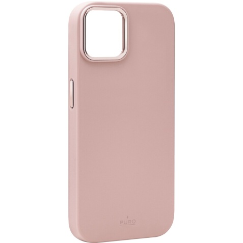 Coque et étui téléphone mobile Puro Coque en silicone Icon MagSafe iPhone 15 Plus - rose