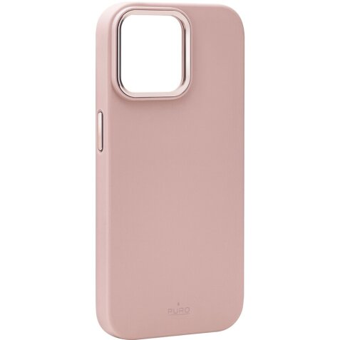 Coque et étui téléphone mobile Puro Coque en silicone Icon MagSafe iPhone 15 Pro Max - rose