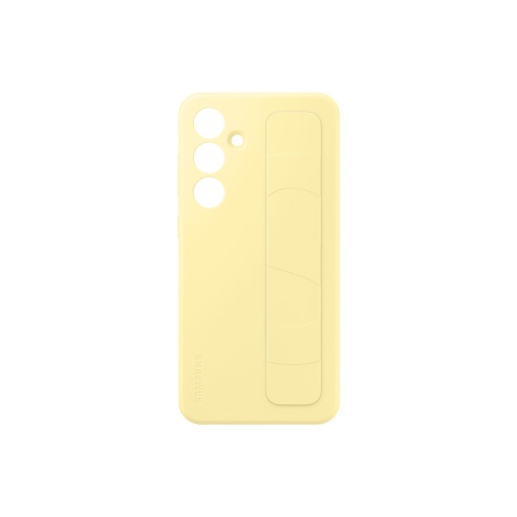 Coque et étui téléphone mobile Samsung Coque avec laniere et support pour Galaxy S24 FE - Jaune