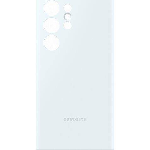 Coque et étui téléphone mobile Samsung Coque Silicone pour Galaxy S24 Ultra Gris Clair