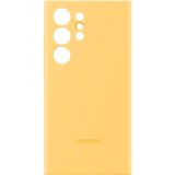 Coque et étui téléphone mobile Samsung Coque Silicone pour Galaxy S24 Ultra Jaune