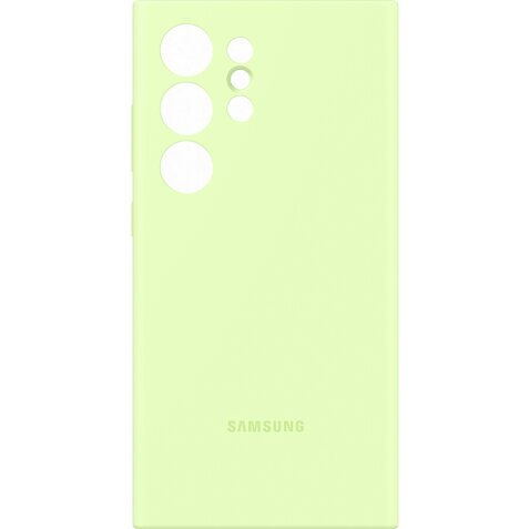 Coque et étui téléphone mobile Samsung Coque Silicone pour Galaxy S24 Ultra Vert Clair