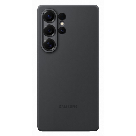 Coque et étui téléphone mobile Samsung silicone Galaxy S25 Ultra Noir