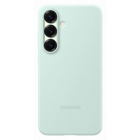 Coque et étui téléphone mobile Samsung silicone Galaxy S25 Vert d''eau