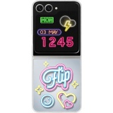 Coque et étui téléphone mobile Samsung Coque personnalisable ''Neon'' Galaxy Z Flip 6 Transparent