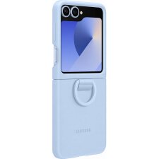 Coque et étui téléphone mobile Samsung Coque silicone avec anneau Galaxy Z Flip 6 Bleu