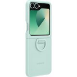 Coque et étui téléphone mobile Samsung Coque silicone avec anneau Galaxy Z Flip 6 Vert d''eau