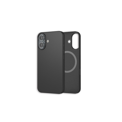 Coque et étui téléphone mobile Wefix Coque Silicone avec MagSafe pour iPhone 16 - Noir