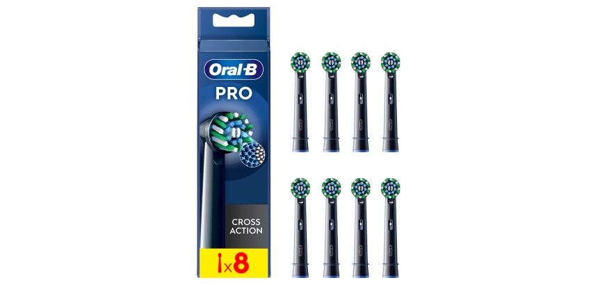 Brossette dentaire Oral B PRO CROSS ACTION BLACK X8