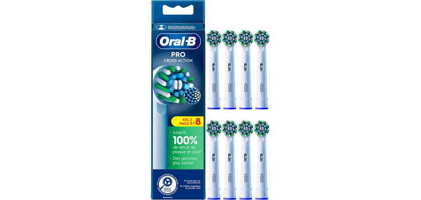 Brossette dentaire Oral B PRO CROSS ACTION WHITE X8