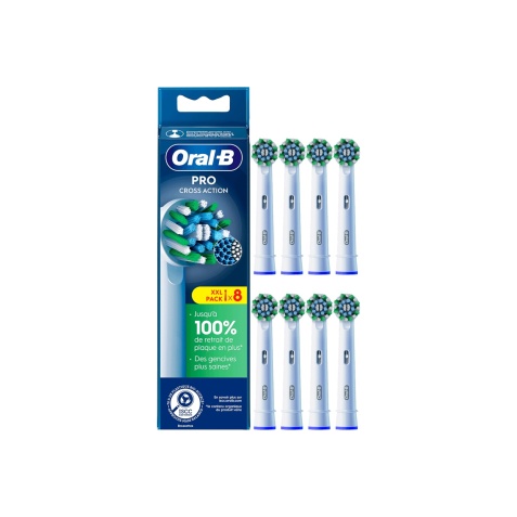 Brossette dentaire Oral B PRO CROSS ACTION WHITE X8