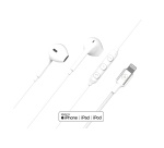 Oreillette et Kit mains-libres Force Play Force Play Kit piéton Bouton Lightning Blanc