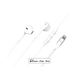 Oreillette et Kit mains-libres Force Play Force Play Kit piéton Bouton Lightning Blanc