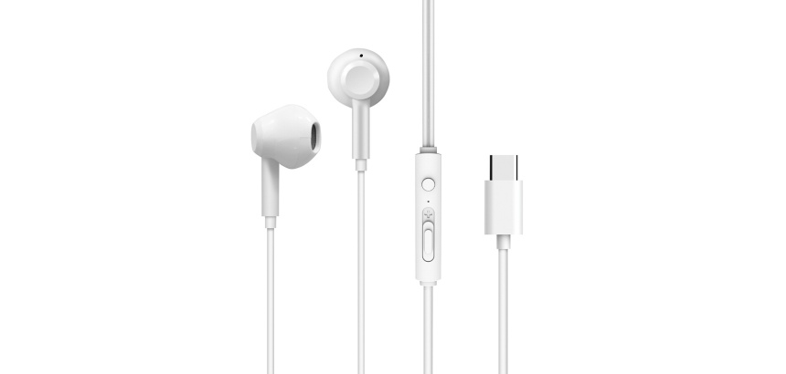 Oreillette et Kit mains-libres Wefix Kit piéton USB-C blanc