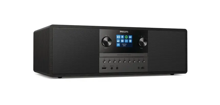 Chaine HiFi Philips Tout en un Bluetooth TAM6805 Noir