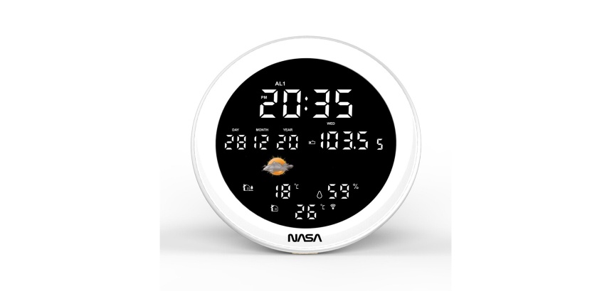 Radio-réveil Nasa WSP 1700WD Bois