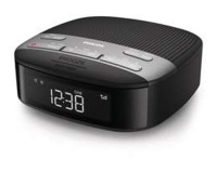 Radio-réveil Philips TAR3505 double alarme Noir