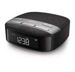 Radio-réveil Philips TAR3505 double alarme Noir