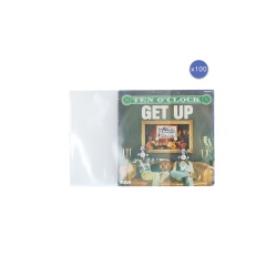 Accessoire platine vinyle Enova Hifi Lot de 100 pochettes haute qualite pour disques vinyle 45 tours PEV 100 HC 45T