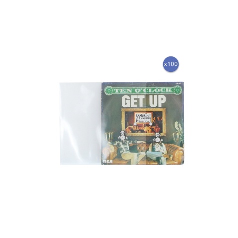 Accessoire platine vinyle Enova Hifi Lot de 100 pochettes haute qualite pour disques vinyle 45 tours PEV 100 HC 45T
