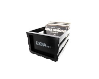 Accessoire platine vinyle Enova Hifi Caisse de stockage pour jusqu''a 120 disques vinyle VBS 120 BL noir