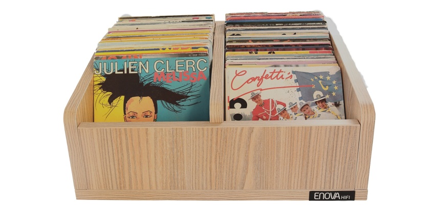Accessoire platine vinyle Enova Hifi Bac vinyles 45T Bois