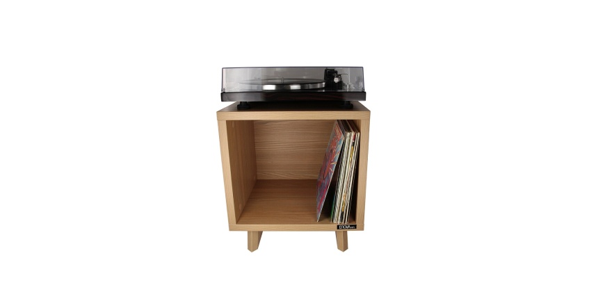 Accessoire platine vinyle Enova Hifi VINYLE LOVER CUBE BOIS