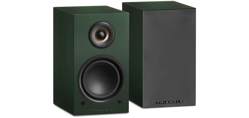 Enceinte connectée Hifi Triangle LN01A Vert Anglais vendues a la paire