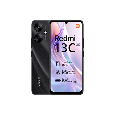 Smartphone Xiaomi Xiaomi Redmi 13C 5G 4 128 Noir