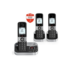 Téléphone sans fil Alcatel Pack F890 Trio avec Repondeur et fonction Blocage appels publicitaires