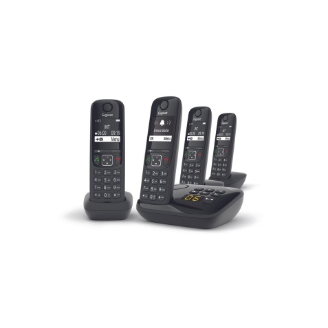 Téléphone sans fil Gigaset AS690 A Quattro Noir