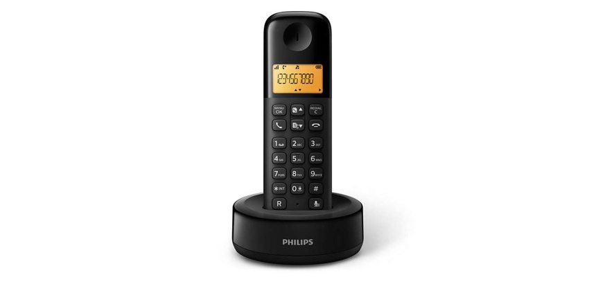 Téléphone sans fil Philips D1601 Noir Combiné seul