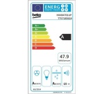 Plaque de cuisson avec hotte intégrée Beko HIXI84701UP noir