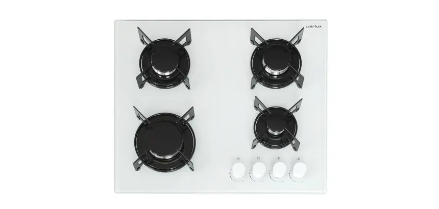 Plaque gaz Airlux AV64WH BLANC