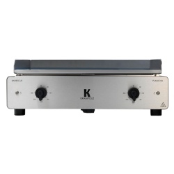 KRAMPOUZ Plancha GECIO2OA00 Duo electrique Barbecue/Plancha Inox