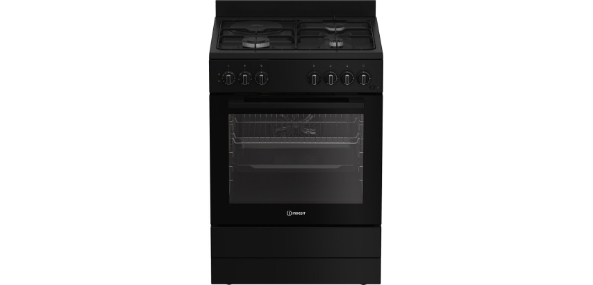 Cuisinière mixte Indesit I6M5PCB Noir