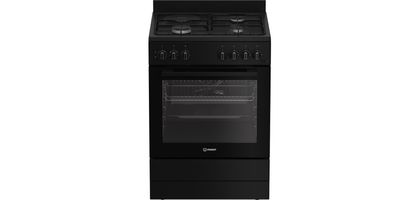Cuisinière mixte Indesit I6M5PCB Noir