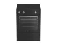 Cuisinière induction Indesit I6I5PCB3 noir